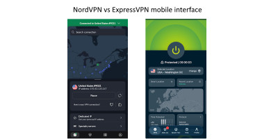 NordVPN vs ExpressVPN mobile apps