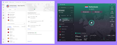 NordVPN's and Proton VPN's desktop applications