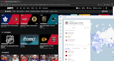 NordVPN bypassed NHL blackouts