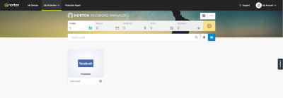 Norton Password Manager interface