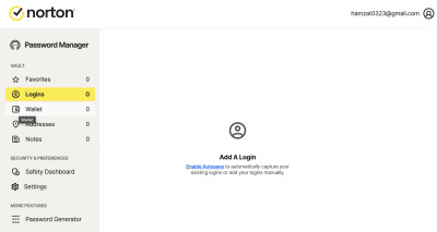 Nortons password manager