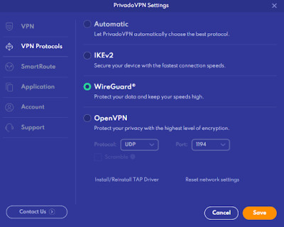 privadovpn for safe connection
