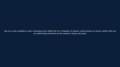 Sky go restriction error