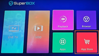 Superbox App Store section