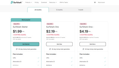 Surfshark Black Friday plans and discounts