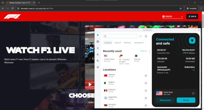 Surfshark with Formula One