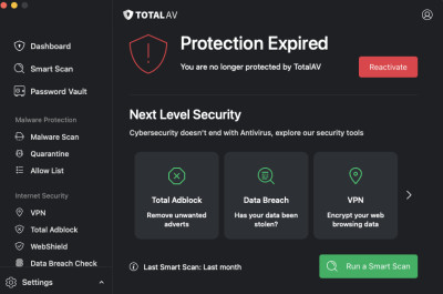 TotalAV app for MacOS