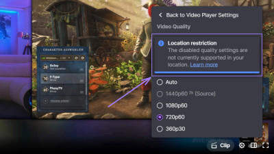 Twitch location restriction message