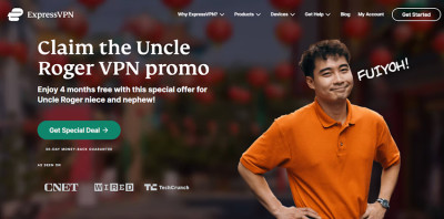 Uncle Roger ExpressVPN page