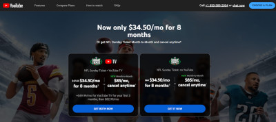 YouTube TV NFL Sunday Ticket