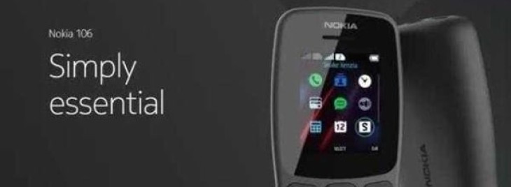 Nokia 106 Feature Mobile released: equipped with MediaTek processor