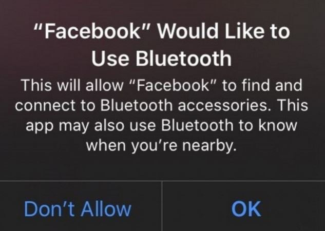 Apple S Privacy Concerns Ios 13 Catches Facebook App Using Bluetooth