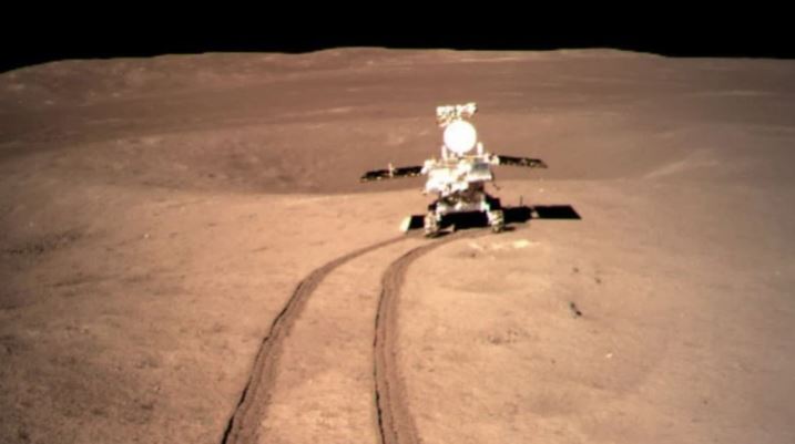 China's lunar Yutu-2 rover examines 'foreign substance' found in moon crater