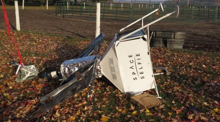 Samsung SpaceSelfie satellite crashed in the middle of a Michigan farm