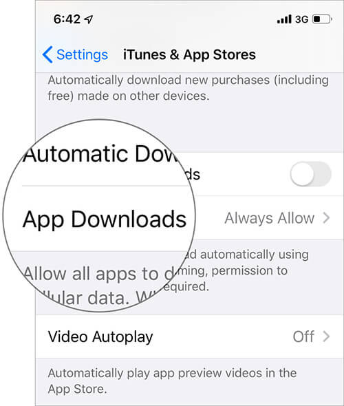 iOS 13 Download data