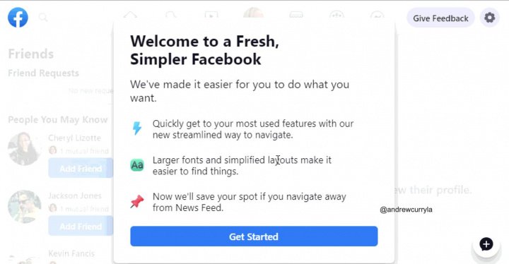 Facebook New Look Begins Rolling Out To Users