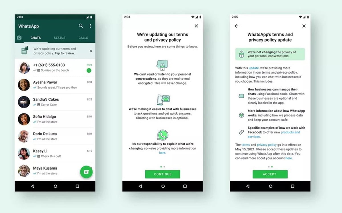 WhatsApp explains what happens to users who do not accept the new privacy